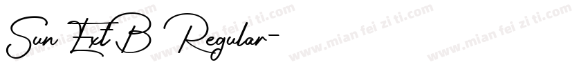 Sun ExtB Regular字体转换